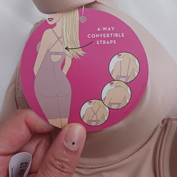 NWT! Spanx xs shape wear bodysuit color nude - Picture 3 of 5